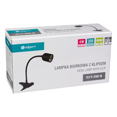 Clip-on lamp DPM R1T-4W-B 4W