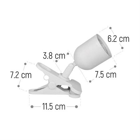 DPM R3T-4W-W 4W clip-on lamp