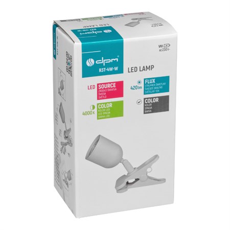 DPM R3T-4W-W 4W clip-on lamp