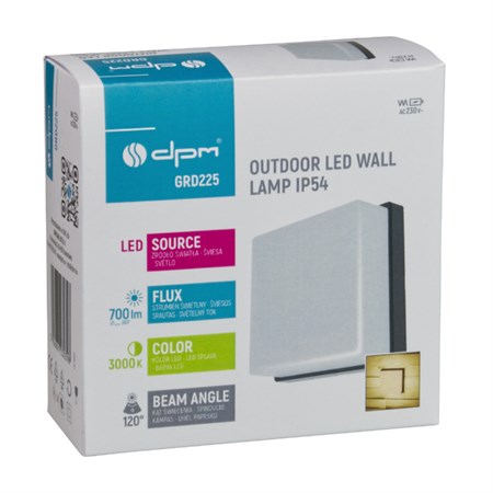 Outdoor luminaire DPM GRD225 8W