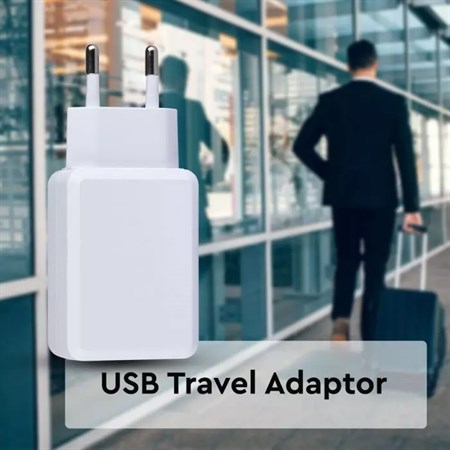 Adaptér USB V-TAC VT-1026-W/QC3.0