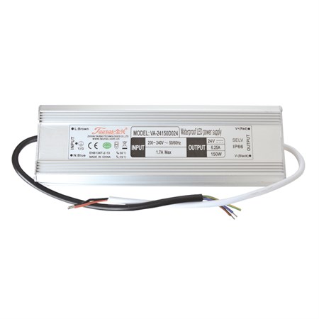 Zdroj pro LED pásky IP66, 24V/150W/6,25A TAURAS