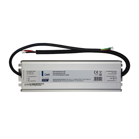 Zdroj spínaný pro LED 12V/200W  GETI LPV-200