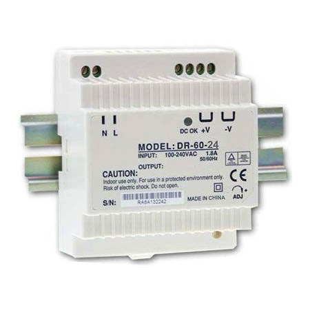 Power supply 24V/60W switched DR-60 to DIN rail JYINS