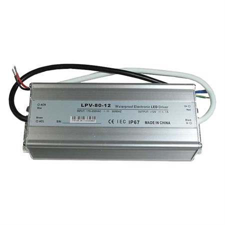 Power supply LED driver 12VDC/ 80W LPV80-12, CARSPA