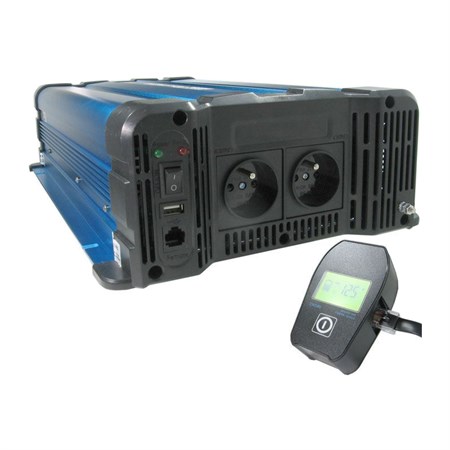 Měnič napětí Solarvertech FS3000 12V/230V 3000W čistá sinusovka D.O. drátové