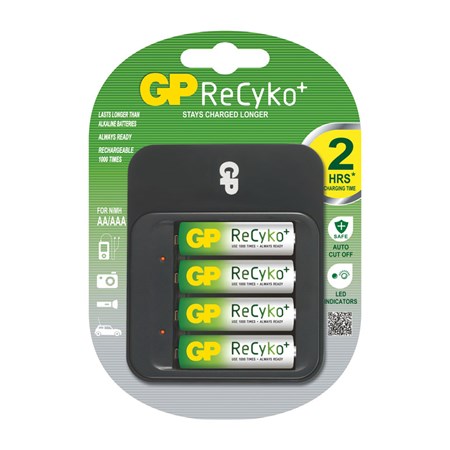Battery Charger GP PB550 + 4AA ReCyko 2100