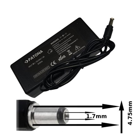 Charger HP 18,5V/3,5A 65W connector 4,75x1,7mm PATONA PT2509