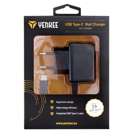 Phone charger YENKEE YAC 2026BK