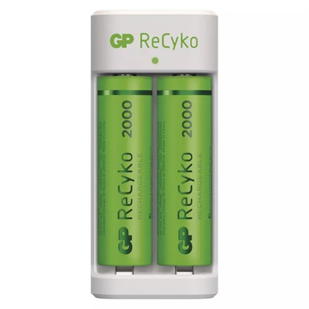 Battery charger GP Eco E211 +  2xAA ReCyko 2000