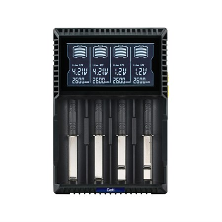 Battery charger GETI GDC4U Li-Ion LiFePO4 NiCd NiMH