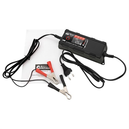 Battery charger COMPASS 07160 12V 4Amp PB/GEL/AGM/LiFePO4