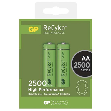 Battery AA (R6) rechargeable 1,2V/2500mAh GP Recyko+