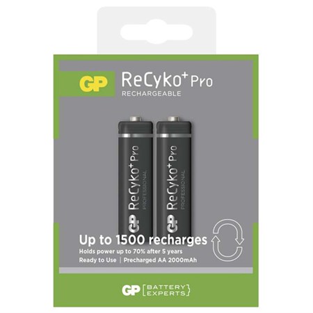 Baterie AA (R6) nabíjecí 1,2V/2000mAh GP Recyko+ Pro