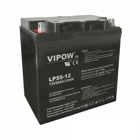 Sealed lead acid battery 12V 55Ah VIPOW
