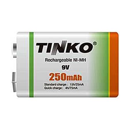 Battery 6F22 rechargeable 9V/250mAh TINKO NiMH
