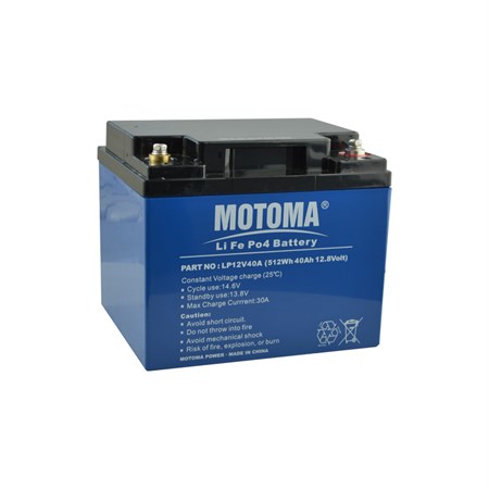 Rechargeable battery LiFePO4 12V/40Ah MOTOMA