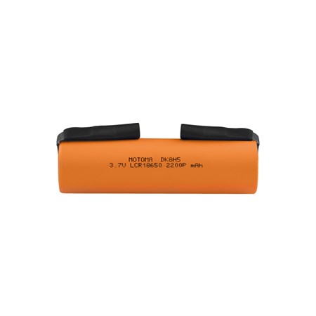 Rechargeable battery Li-Ion 18650 3,7V/2200mAh 5C MOTOMA with tape terminals