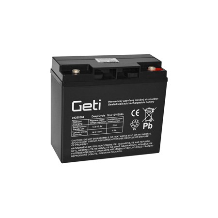 Lead acid battery 12V 20Ah GETI for electric motors