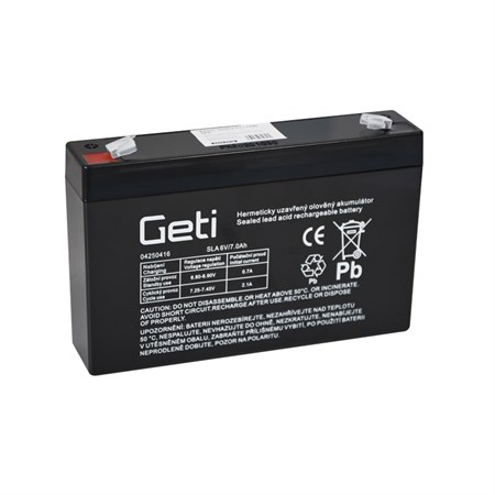 Lead acid battery 6V 7.0Ah GETI