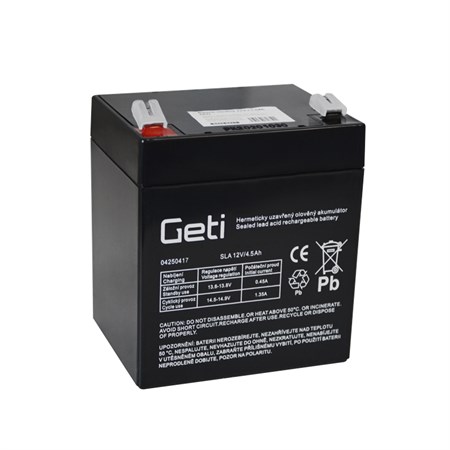 Lead-acid battery 12V 4.5Ah GETI