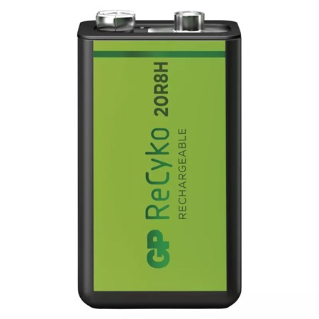 Battery 6F22 rechargeable 9V/200mAh GP Recyko