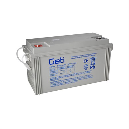 Gel battery 12V 120Ah GETI for solar systems