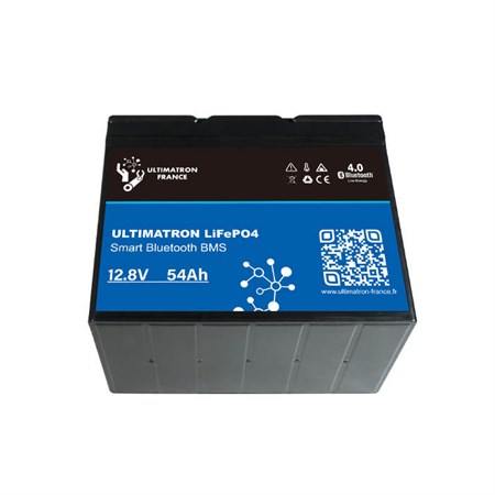 Battery LiFePO4 12.8V 54Ah Ultimatron Smart BMS