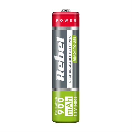 Batéria AAA (R03) nabíjací 1,2V/900 mAh REBEL blister