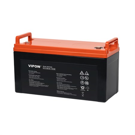 Lead battery 12V 120Ah VIPOW BAT0418