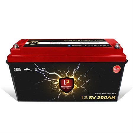 LiFePO4 12.8V 200Ah Perfektium Smart BMS battery with heating system