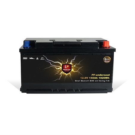 LiFePO4 12.8V 150Ah Perfektium Smart BMS battery underseat with heating system