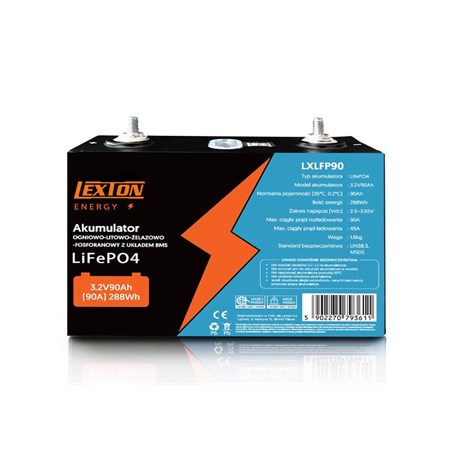 Battery LiFePO4 LEXTON 3,2V/ 90Ah 288Wh