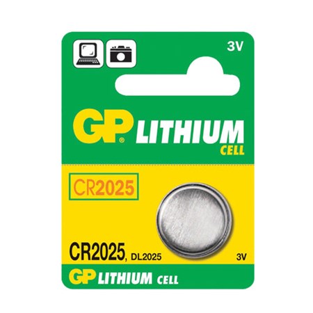 GP CR2025 3V Lithium Button Cell Battery