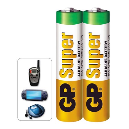 Battery AAA (R03) alkaline GP Super Alkaline.