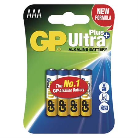 Baterie AAA (R03) alkalická GP Ultra Plus Alkaline  4ks