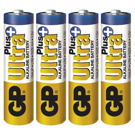 Baterie AA (R6) alkalická GP Ultra Plus Alkaline  4 ks