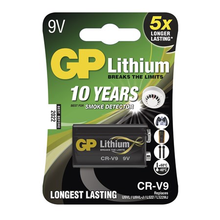 Lithium battery 6F22 9V/800mAh GP CR-V9