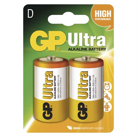 Battery D (R20) alkaline GP Ultra Alkaline  2pcs