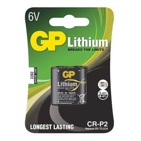 Baterie CR-P2 GP lithiová (foto)