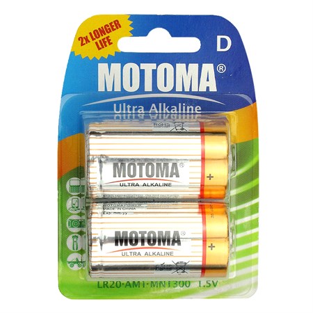 Batéria D (LR20) alkalická MOTOMA Ultra Alkaline