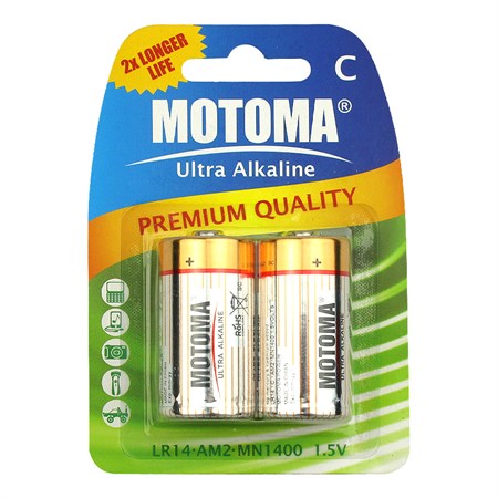 Baterie C (LR14) alkalická MOTOMA Ultra Alkaline