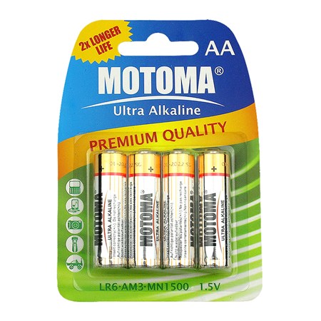 Balíček 2+1 (288 ks) Batéria alkalická AA (LR6) MOTOMA Ultra Alkaline