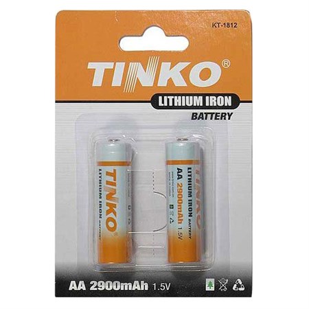 Batérie lítiová AA R6 1,5V/2900mAh TINKO  2ks