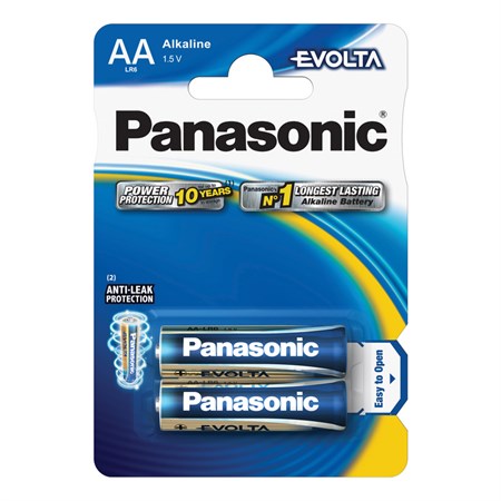 Batéria AA (R6) alkalická PANASONIC Evolta 2ks / blister
