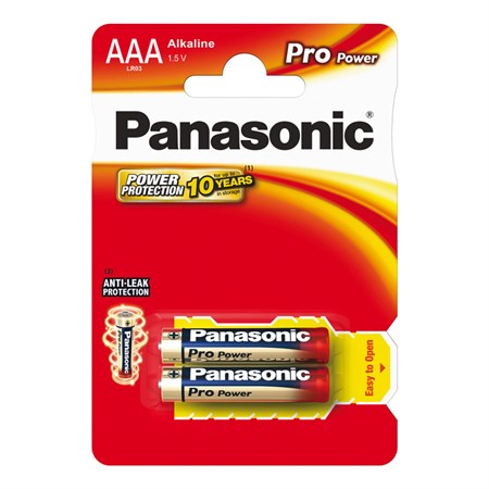 Baterie AAA (R03) alkalická PANASONIC Pro Power 2ks / blistr