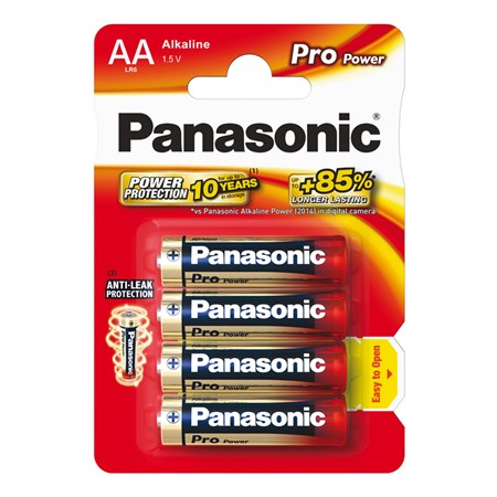 Battery AA (R6) alkaline PANASONIC Pro Power 4pcs / blister