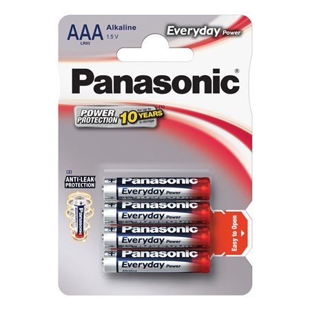 Battery AAA (R03) alkaline PANASONIC Everyday Power 4pcs / blister