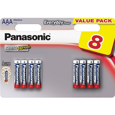 Battery AAA (R03) alkaline PANASONIC Everyday Power 8pcs / blister