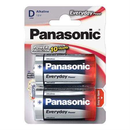 Baterie D (R20) alkalická PANASONIC Everyday Power 2ks / blistr